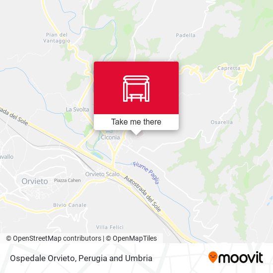 Ospedale Orvieto map