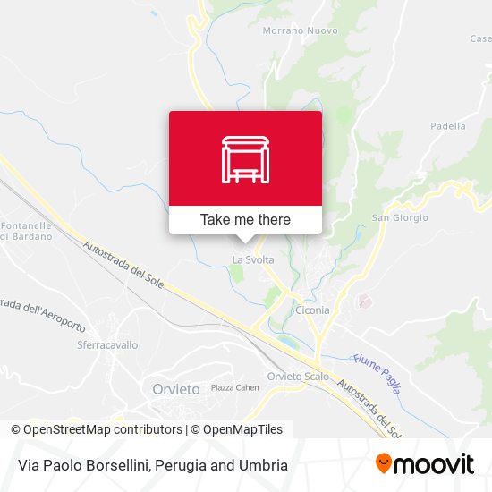 Via Paolo Borsellini map
