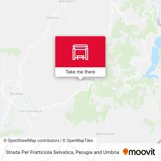 Road to Fratticiola Selvatica map