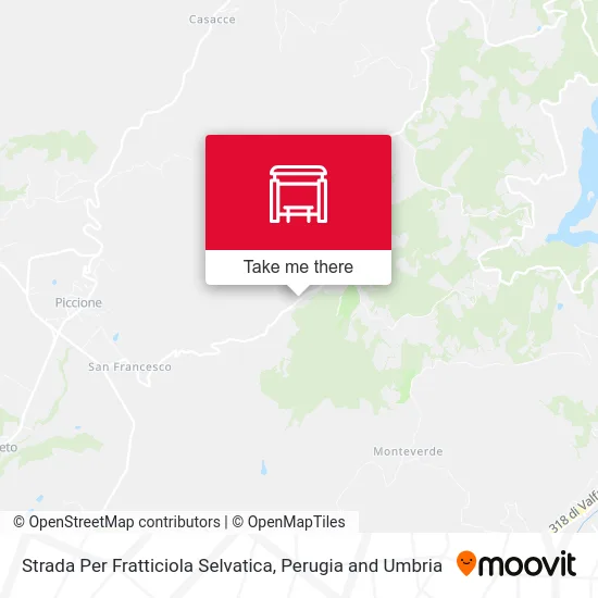 Road to Fratticiola Selvatica map