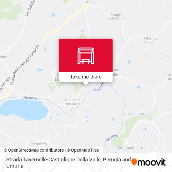 Strada Tavernelle-Castiglione Della Valle map