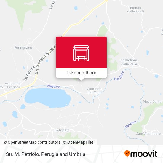 Str. M. Petriolo map