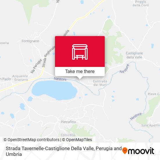 Strada Tavernelle-Castiglione Della Valle map