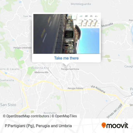 Piazza Partigiani (Perugia) map