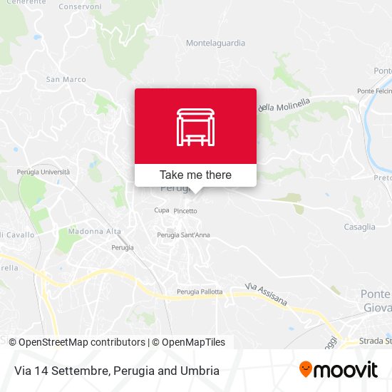 Via 14 Settembre map