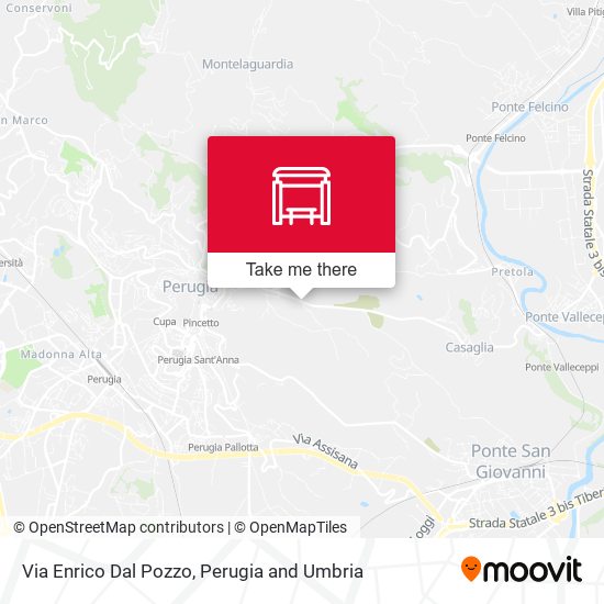 Via Enrico Dal Pozzo map