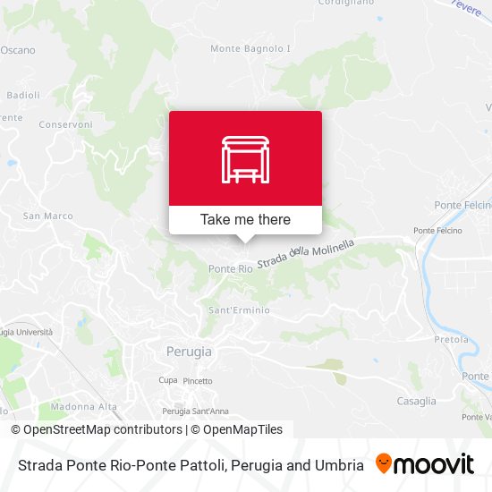 Strada Ponte Rio-Ponte Pattoli map