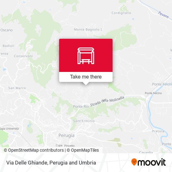 Via Delle Ghiande map