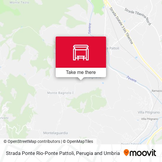 Strada Ponte Rio-Ponte Pattoli map