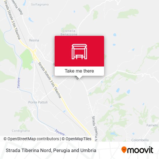 Strada Tiberina Nord map