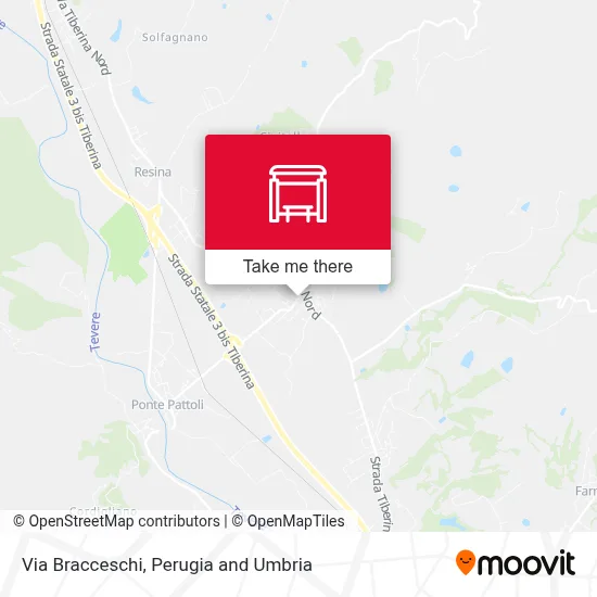 Via Bracceschi map
