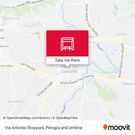 Via Antonio Stoppani map