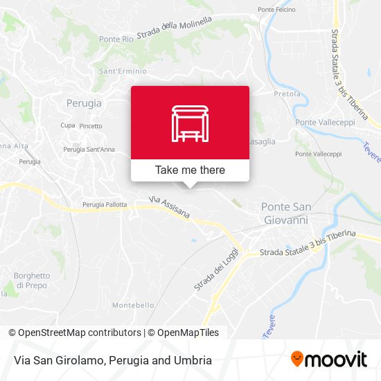 Via San Girolamo map