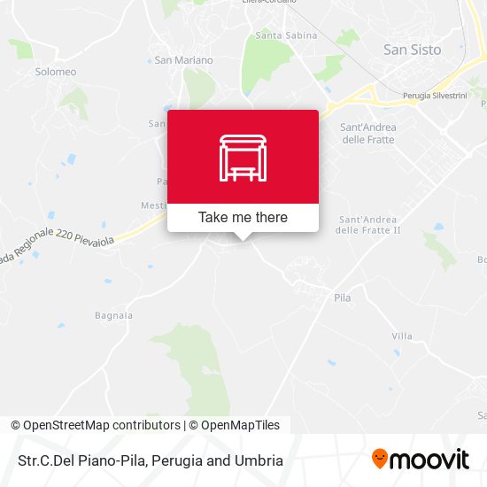 Str.C.Del Piano-Pila map