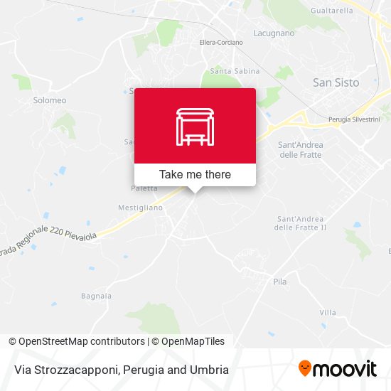 Via Strozzacapponi map
