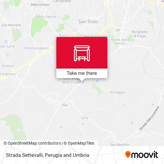 Strada Settevalli map