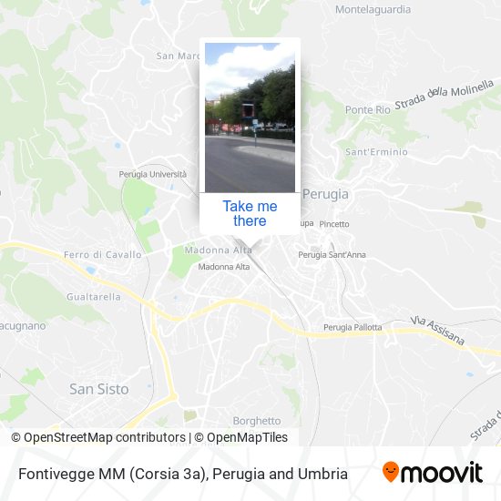 Fontivegge M​M (Corsia 3a) map