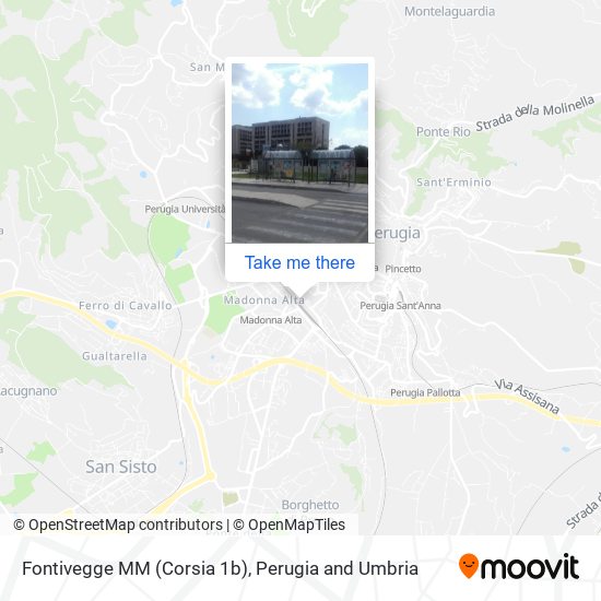 Fontivegge M​M (Corsia 1b) map