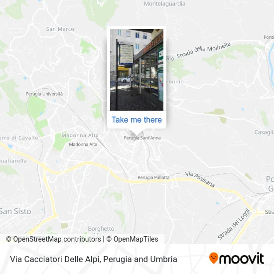 Alpine Hunters Street map