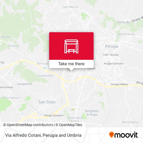 Via Alfredo Cotani map