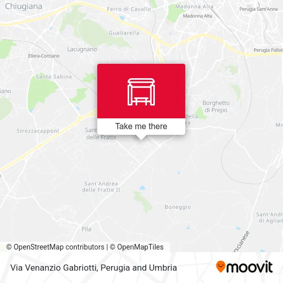 Via Venanzio Gabriotti map