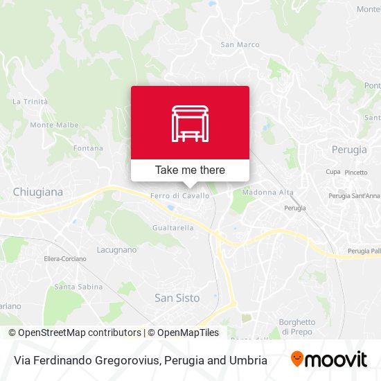 Via Ferdinando Gregorovius map