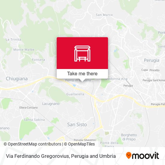 Via Ferdinando Gregorovius map