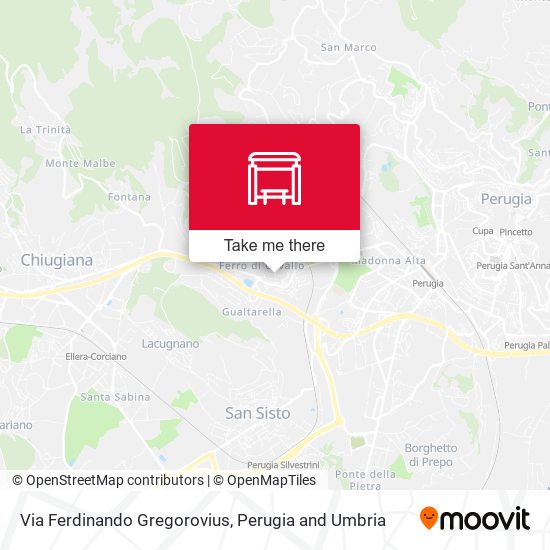 Via Ferdinando Gregorovius map