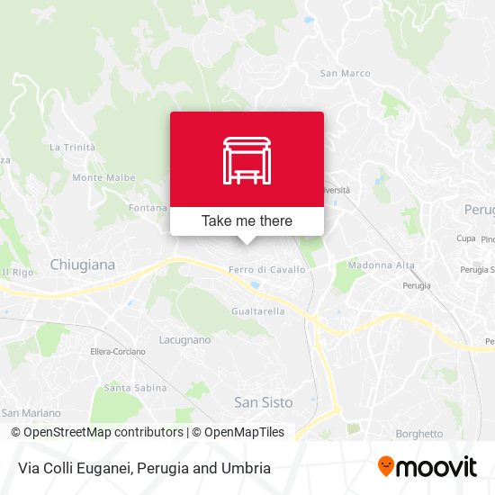 Via Colli Euganei map