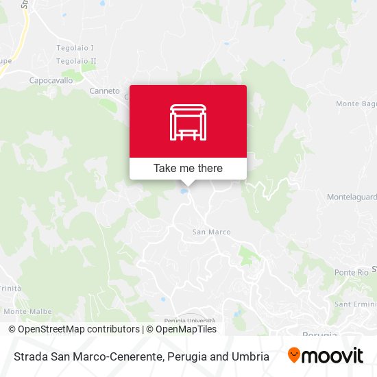 Strada San Marco-Cenerente map