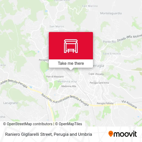 Raniero Gigliarelli Street map