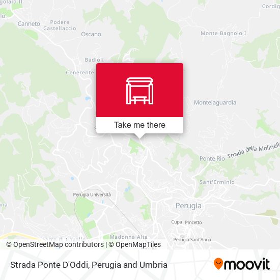 Strada Ponte D'Oddi map