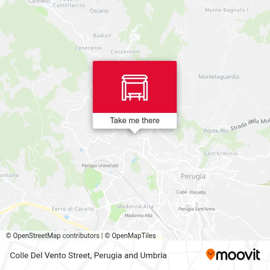 Colle Del Vento Street map
