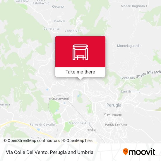 Via Colle Del Vento map