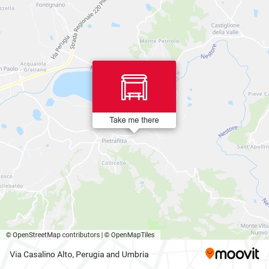 Via Casalino Alto map