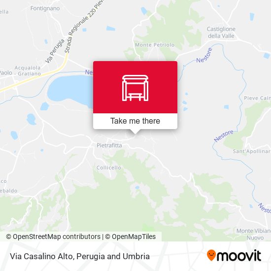 Via Casalino Alto map