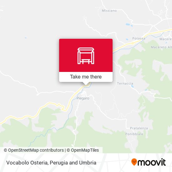 Vocabolo Osteria map