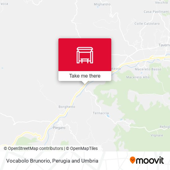 Vocabolo Brunorio map