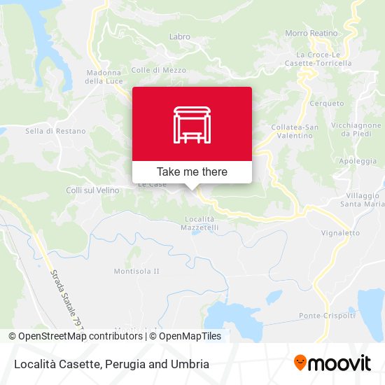 Località Casette map