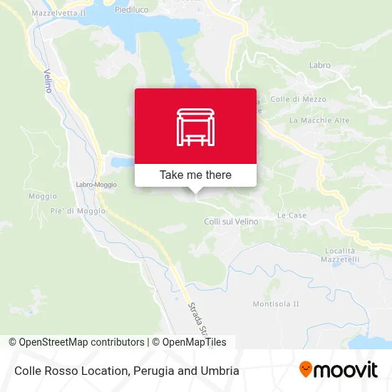 Colle Rosso Location map