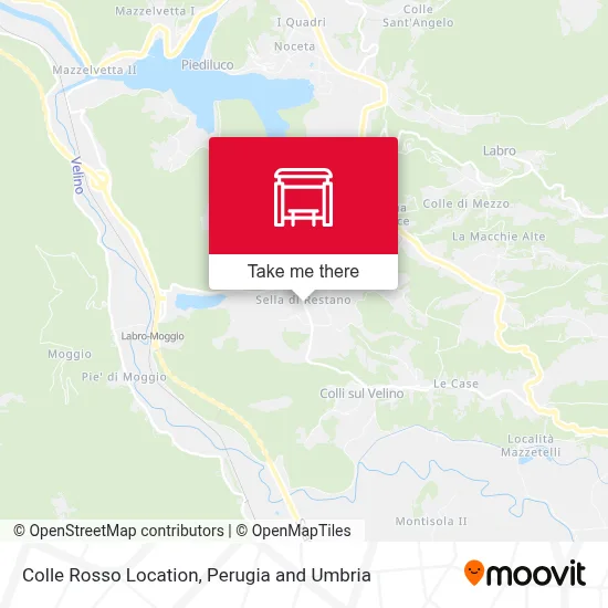 Colle Rosso Location map