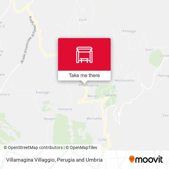 Villamagina Villaggio map