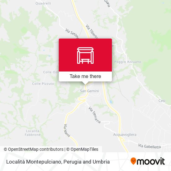 Località Montepulciano map