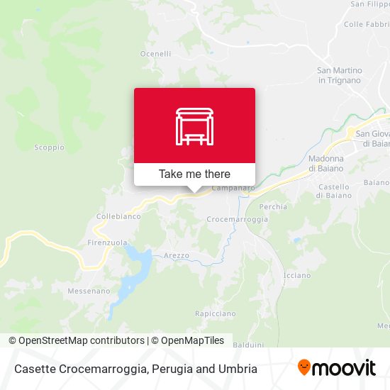 Casette Crocemarroggia map