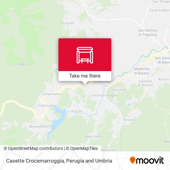 Casette Crocemarroggia map