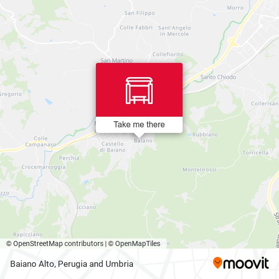 Baiano Alto map