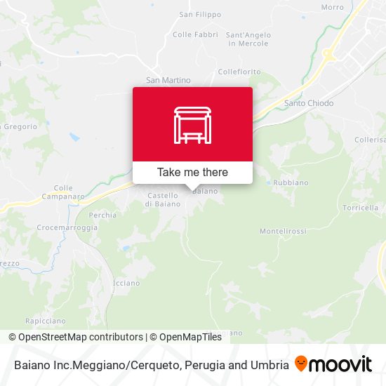 Baiano Inc.Meggiano/Cerqueto map