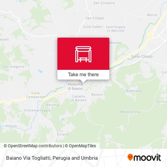 Baiano Via Togliatti map