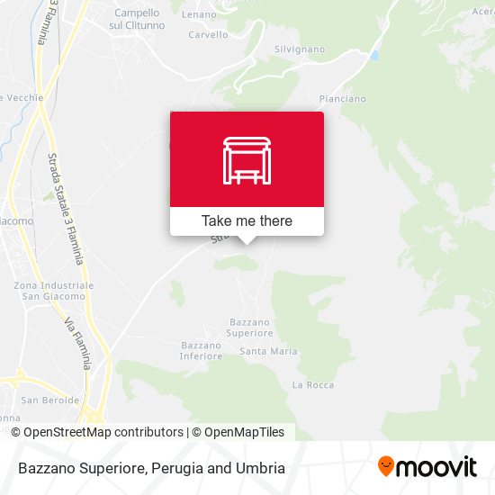 Bazzano Superiore map