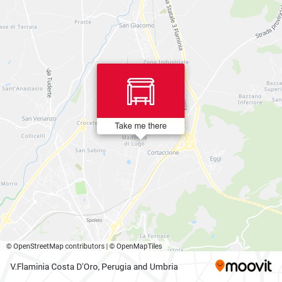 V.Flaminia Costa D'Oro map